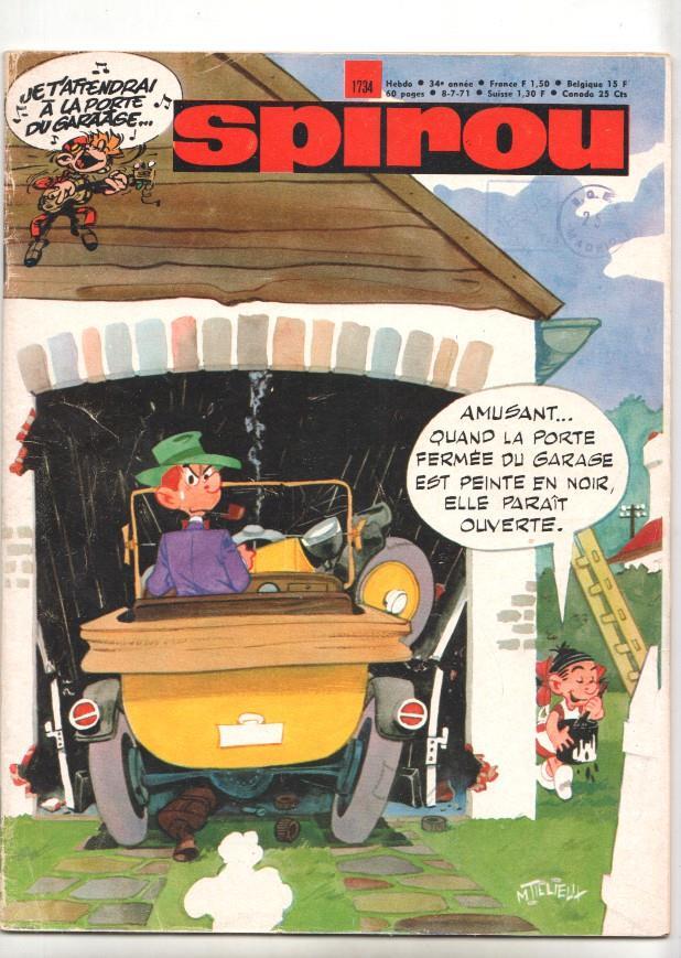 Revista Spirou num 1734: 8/7/71 - Gil Jourdan et les Fantomes