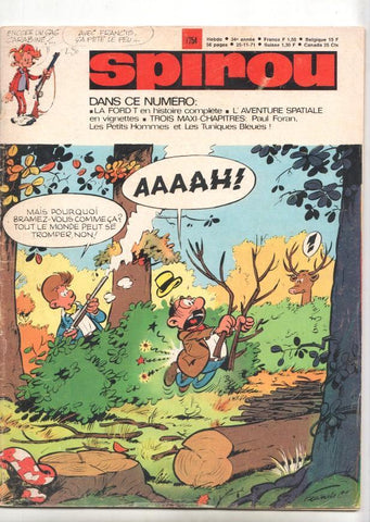 Revista Spirou num 1754: 25/11/71 - LA FORD T en histoire complete