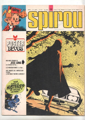 Revista Spirou num 1787: 13/7/72 (FALTA EL POSTER) - Une maxi enigme de Jess Long (Les ombres du Feu)
