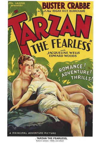 Poster DIN 4 numero 1025: Tarzan the Fearless, 1933: Buster Crabbe, Jacqueline Wells