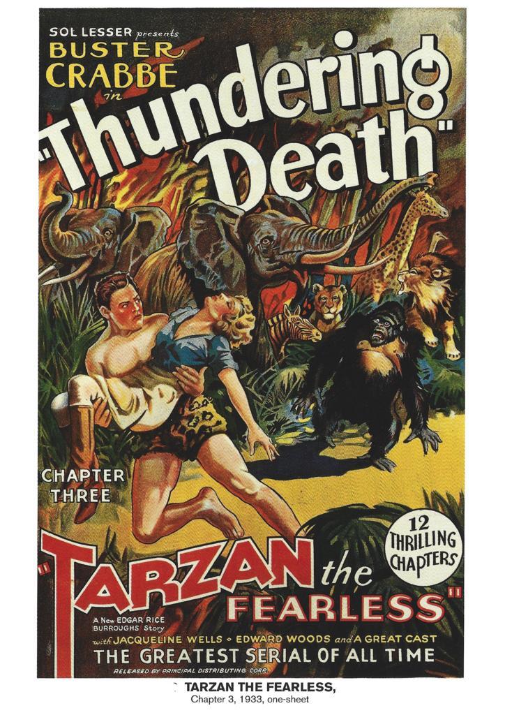 Poster DIN 4 numero 1027: Tarzan the Fearless, chapter 3, 1933: Thundering Death: Buster Crabbe