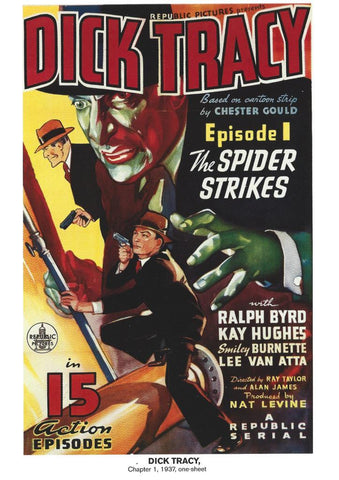 Poster DIN 4 numero 1033: Dick Tracy, chapter 1, 1937: The Spider Strikes: Ralph Byrd