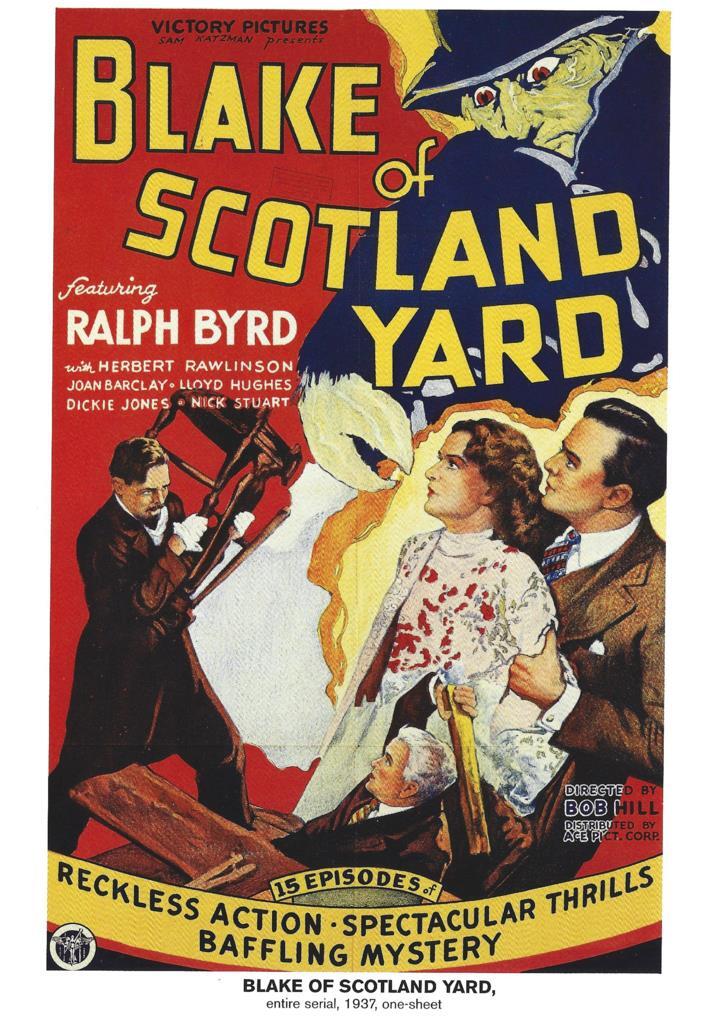 Poster DIN 4 numero 1038: Blake of Scotland Yard, entire serial, 1937: Ralph Byrd