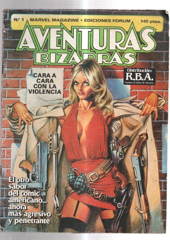 Aventuras Bizarras numero 01: Violencia (raja cubierta trasera protegida con cello)