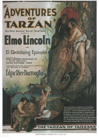 Poster DIN 4 numero 1052: Adventures of Tarzan, 1921: The Tarzan of Tarzans: Elmo Lincoln