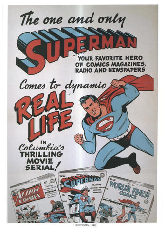 Poster DIN 4 numero 1055: Superman, 1948: Real Life