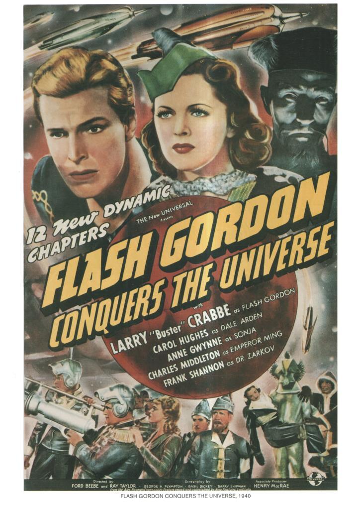 Poster DIN 4 numero 1058: Flash Gordon conquers the universe, 1940: Larry Buster Crabbe