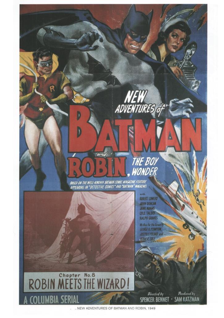 Poster DIN 4 numero 1059: New Adventures of Batman and Robin, 1949: Robin Meets the Wizard