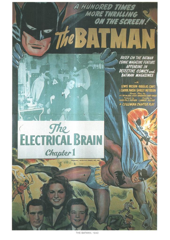 Poster DIN 4 numero 1060: The Batman, chapter 1, 1943: The electrical Brain; Lewis Wilson