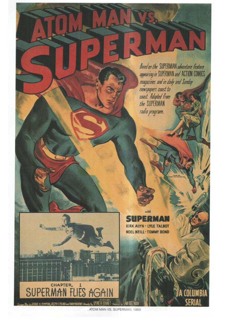 Poster DIN 4 numero 1064: Aton Man vs Superman, 1950: Superman flies Again: Kirk Alyn