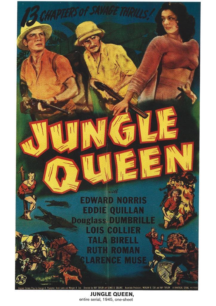 Poster DIN 4 numero 1066: Jungle Queen, entire serial, 1945: Edward Norris