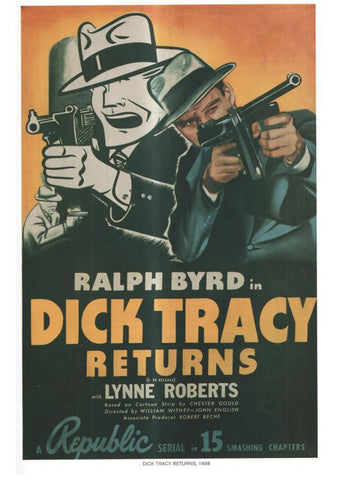 Poster DIN 4 numero 1067: Dick Tracy returns, 1938: Ralph Byrd