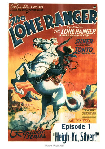 Poster DIN 4 numero 1069: The Lone Ranger, 1938: Heigh-Yo, Silver