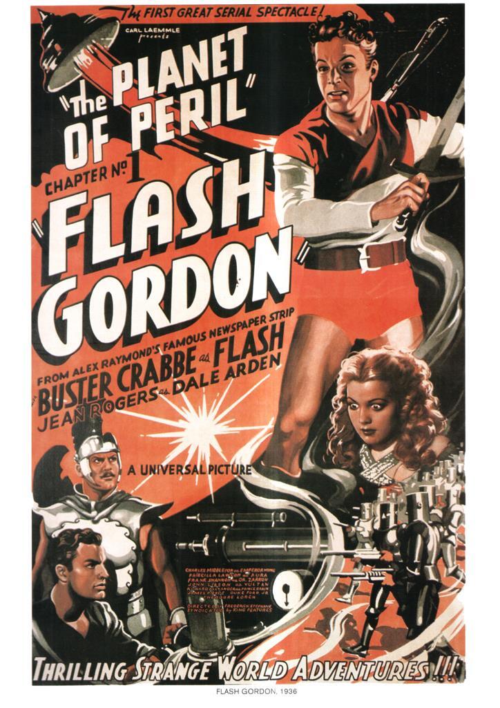 Poster DIN 4 numero 1070: Flash Gordon, 1936: The planet of peril: Buster Crabbe