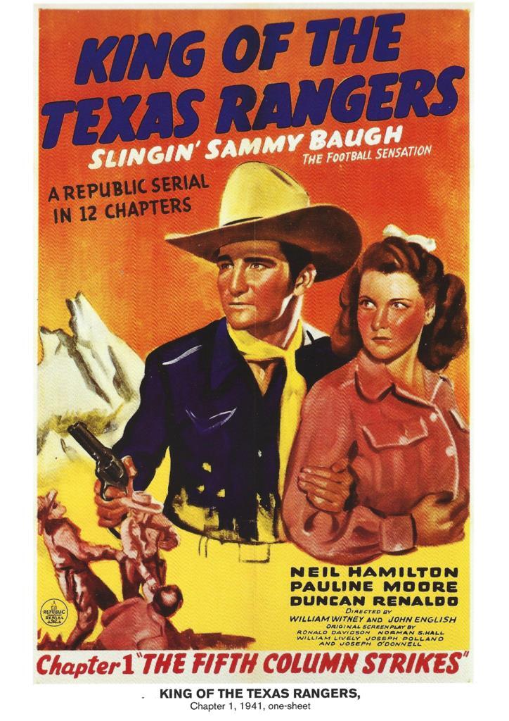 Poster DIN 4 numero 1071: King of The Texas Rangers, chapter 1, 1941: The Fifth Column Strikes: Neil hamilton