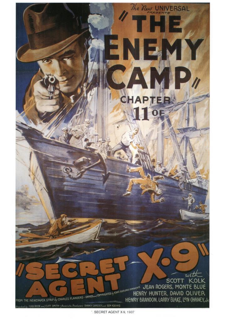 Poster DIN 4 numero 1110: Secret Agent X-9, 1937: The enemy camp: Scott Kolk