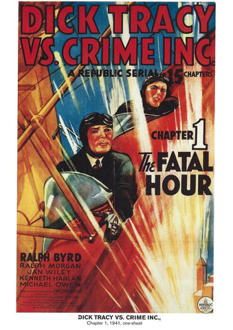 Poster DIN 4 numero 1112: Dick Tracy vs Crime Inc, chapter 1, 1941: The fatal hour: Ralph Byrd