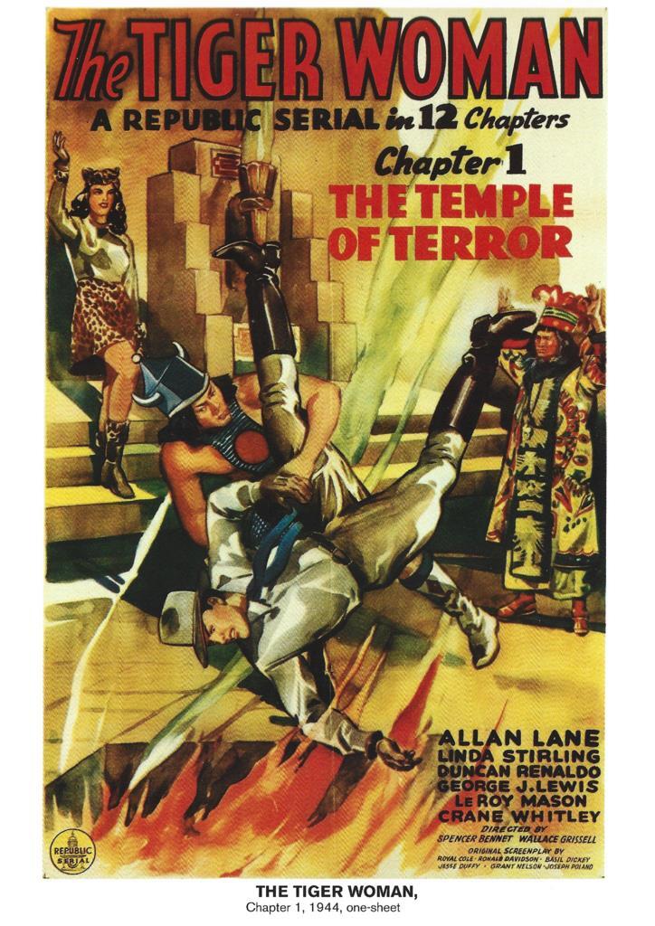 Poster DIN 4 numero 1113: The Tiger Woman, chapter 1, 1944: The temple of terror: Allan lane