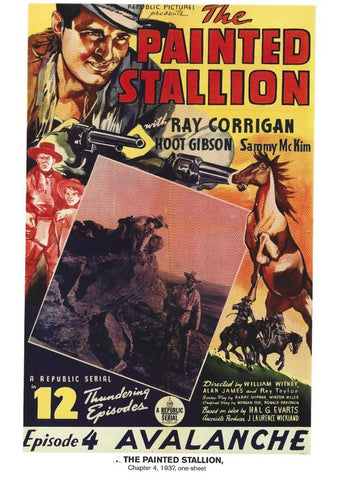 Poster DIN 4 numero 1114: The Painted Stallion, chapter 4, 1937: Avalanche: Ray Corrigan