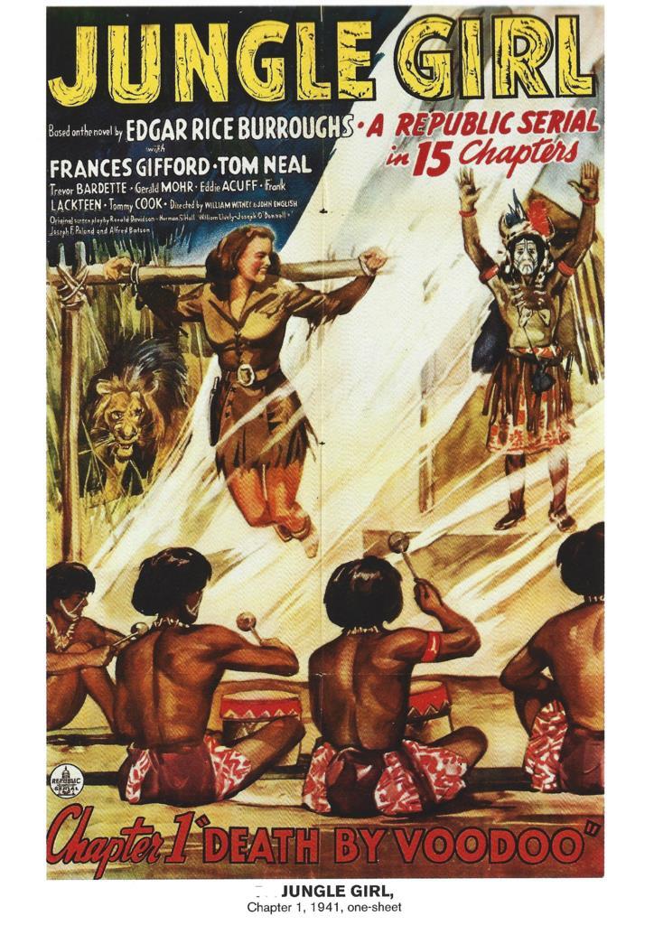 Poster DIN 4 numero 1118: Jungle Girl, chapter 1, 1941: Death by voodoo: Frances Gifford