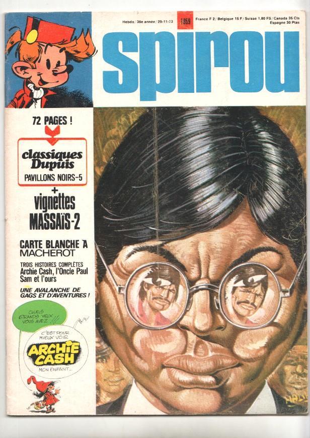 Revista Spirou num 1859: 29/11/73 - Classiques Dupuis pavillons noirs 5