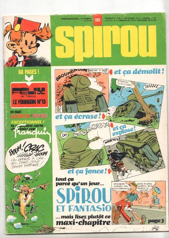 Revista Spirou num 1903: 3/10/74 - Felix de Tillieux le fourgon num 13