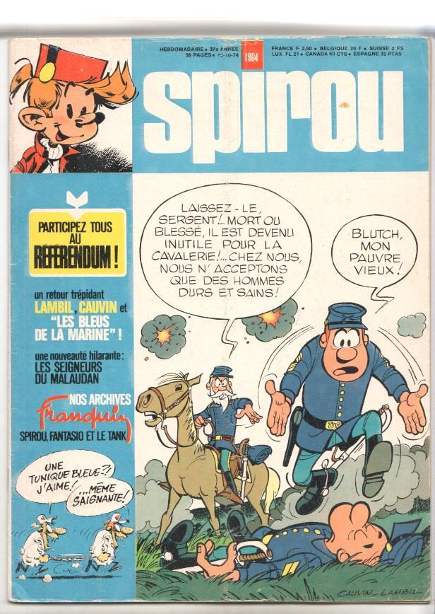 Revista Spirou num 1904: 10/10/74 - Participez Tous Referendum