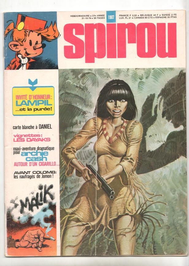 Revista Spirou num 1907: 31/10/74 - Invité d'honneur Lampil ... et la purée!