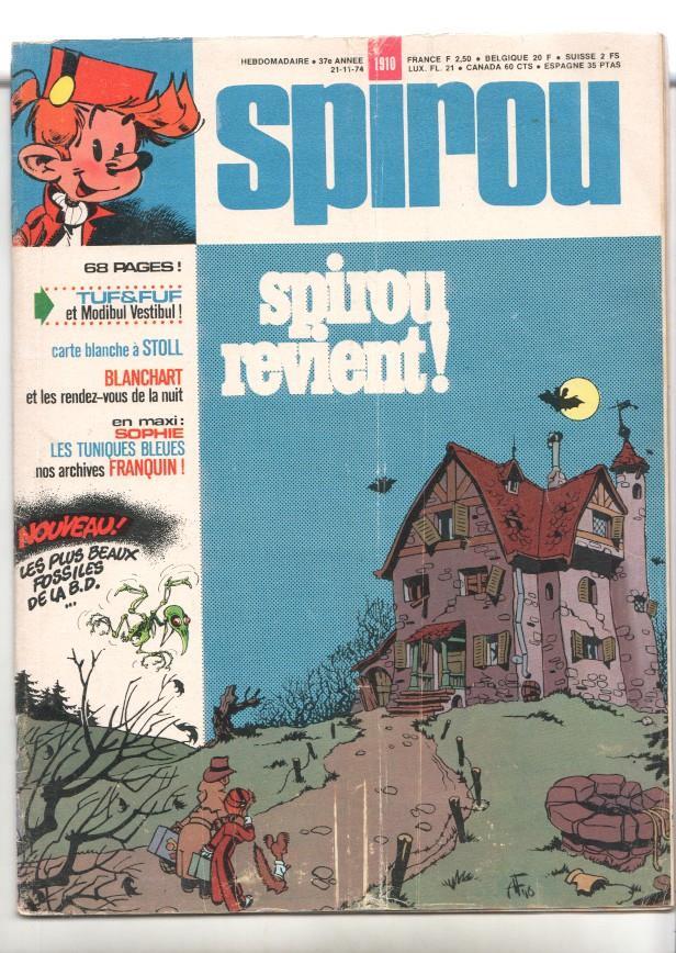 Revista Spirou num 1910: 21/11/74 - Tuf & Tuf et Modibul Vestibul