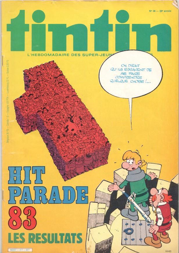 Revista Tintin num 36, año 38, 6/9/83: Hit Parade 83