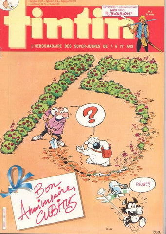 Revista Tintin num 02, año 39, 10/1/84: Recit complet geant Ivor Dans l'evasion