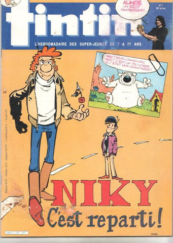 Revista Tintin num 07, año 39, 14/2/84: Niky C'est reparti