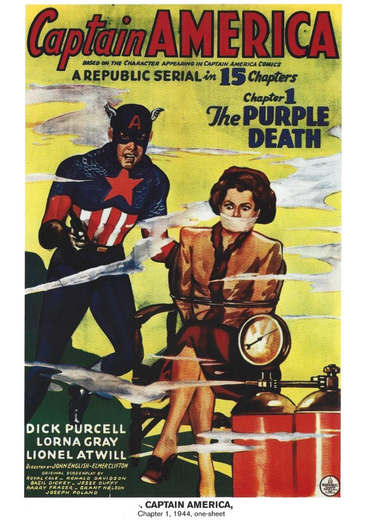 Poster DIN 4 numero 1047: Captain America (Capitan America), chapter 1, 1944: The Purple Death: Dick Purcell