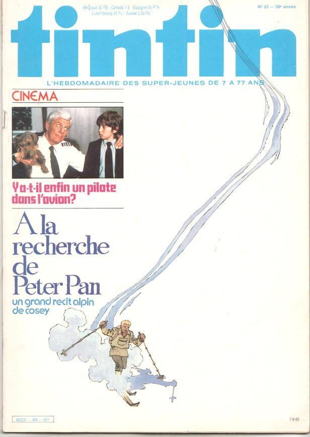 Revista Tintin num 23, año 38, 7/6/83: A la recherche de Peter Pan