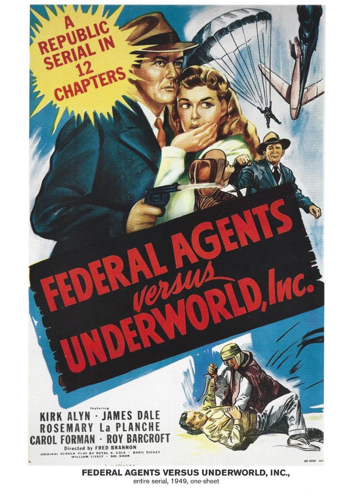 Poster DIN 4 numero 0963: Federal Agents Versus Underworld , Inc: entire serial 1949: Kirk Alyn