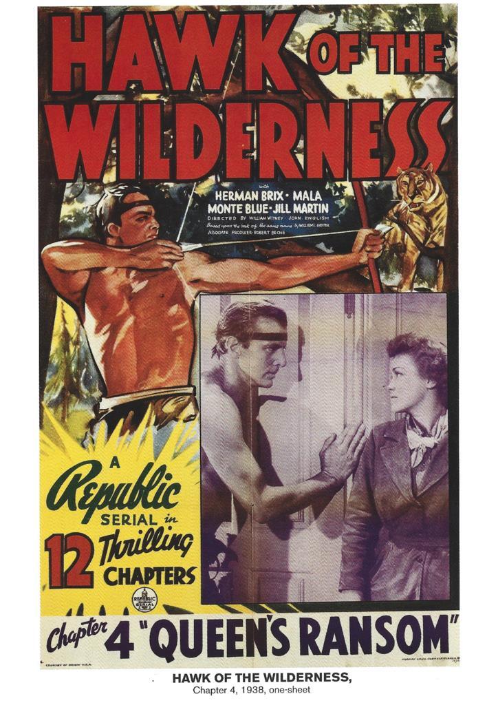 Poster DIN 4 numero 0968: Hawk of The Wilderness: Queens Ransom: chapter 4, 1938: Herman Brix