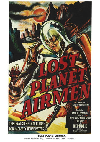 Poster DIN 4 numero 0980: Lost Planet Airmen: feature version of King or The Rocket Men, 1951