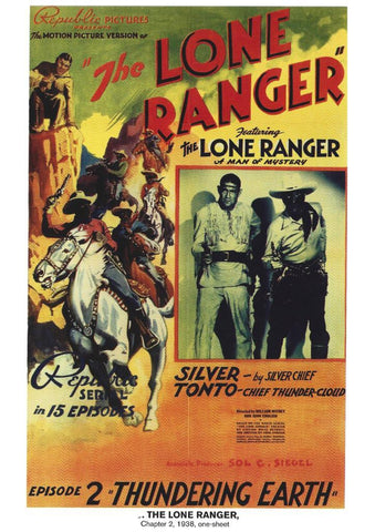 Poster DIN 4 numero 0981: The Lone Ranger (El LLanero Solitario): Thundering Earth: chapter 2, 1938