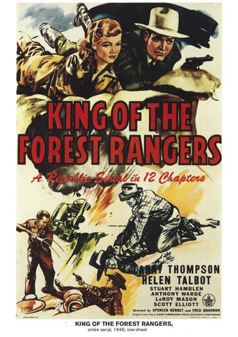 Poster DIN 4 numero 1123: King orf The Forest Rangers, entire serial, 1946: Larry Thompson