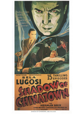 Poster DIN 4 numero 1127: Shadow of Chinatown, 1936: Bela Lugosi-Herman Brix 