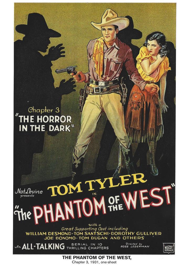 Poster DIN 4 numero 1132: The Phantom of the West:The Horror in The Dark, chapter 3, 1931: Tom Tyler