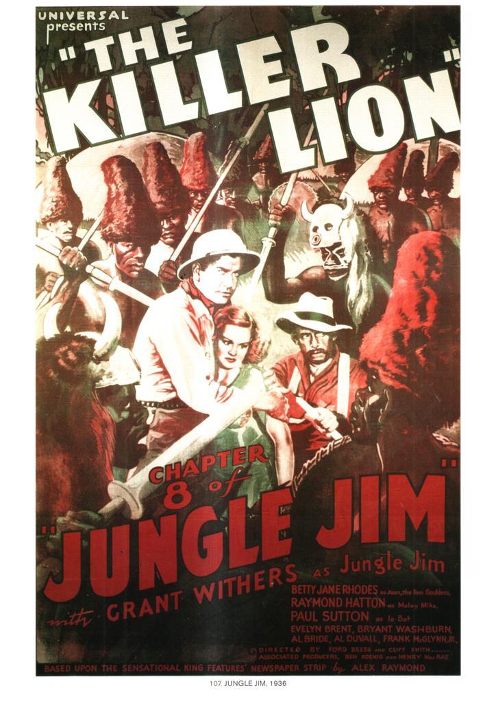 Poster DIN 4 numero 1136: Jungle Jim: The Killer lion,  1936: Grant Withers