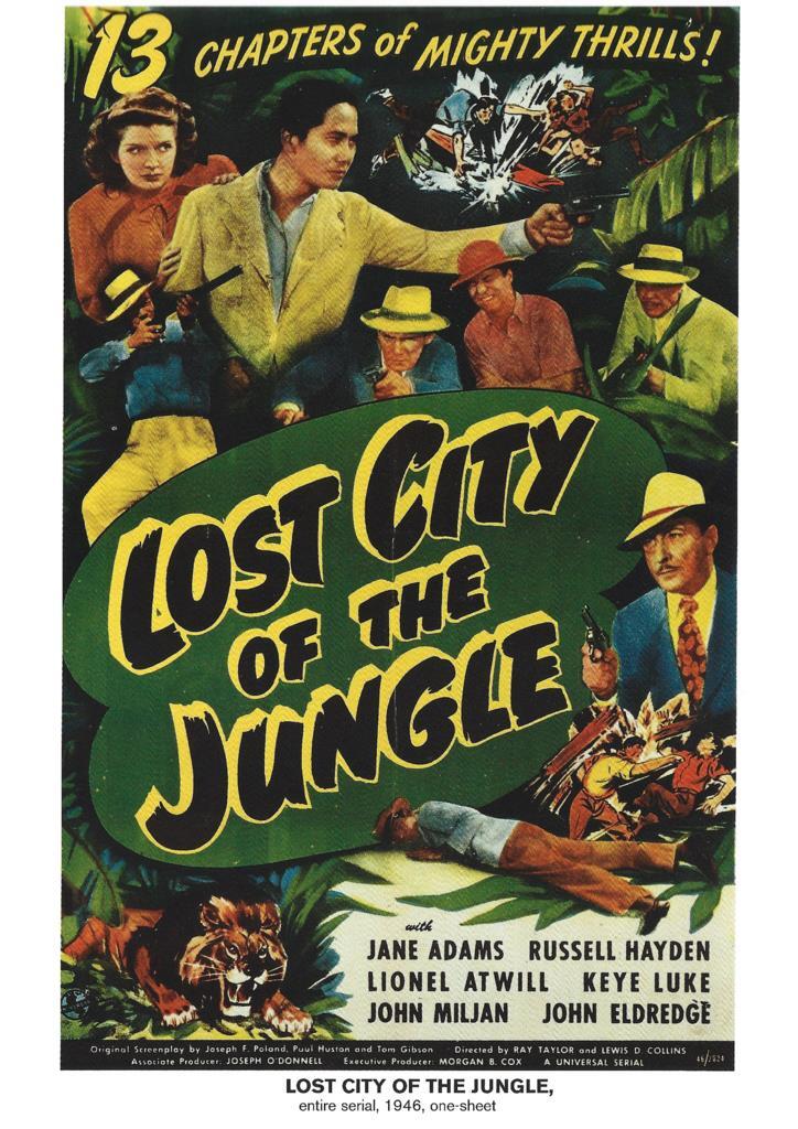 Poster DIN 4 numero 1144: Lost City of the Jungle: entire serial, 1946: Jane Adams