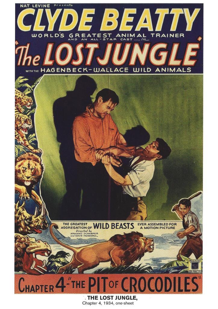 Poster DIN 4 numero 1151: The Lost Jungle: The Pit of Crocodiles: chapter 4, 1934