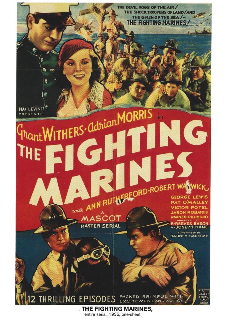 Poster DIN 4 numero 1153: The Fighting Marines: entire serial, 1935: Grant Withers