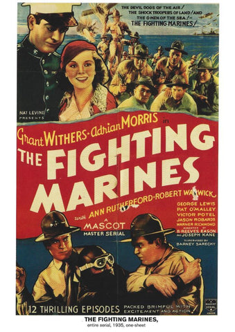 Poster DIN 4 numero 1153: The Fighting Marines: entire serial, 1935: Grant Withers