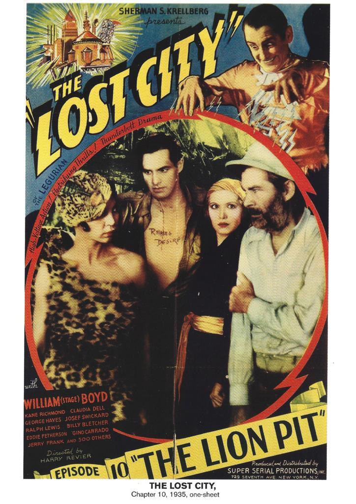 Poster DIN 4 numero 1155: The Lost City: The Lion Pit, chapter 10, 1935: William Boyd