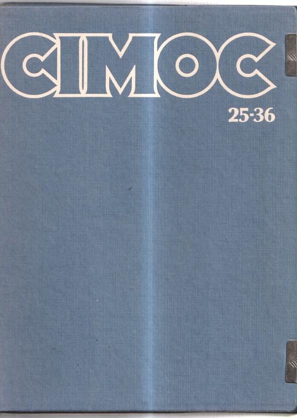 Carpeta archivadora revista CIMOC para los numero 25/36