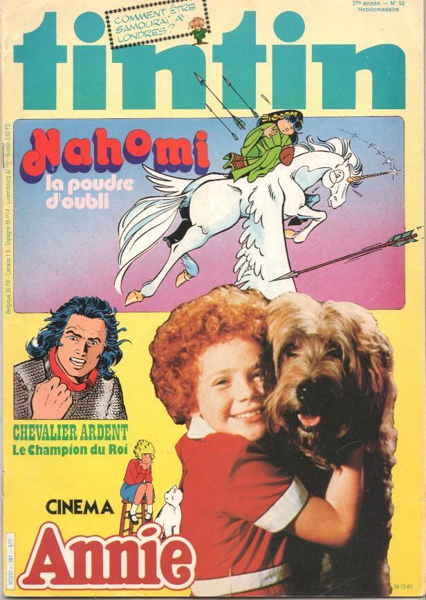 Revista Tintin num 52, año 37, 28/12/82: Nahomi - la poudre d'oubli