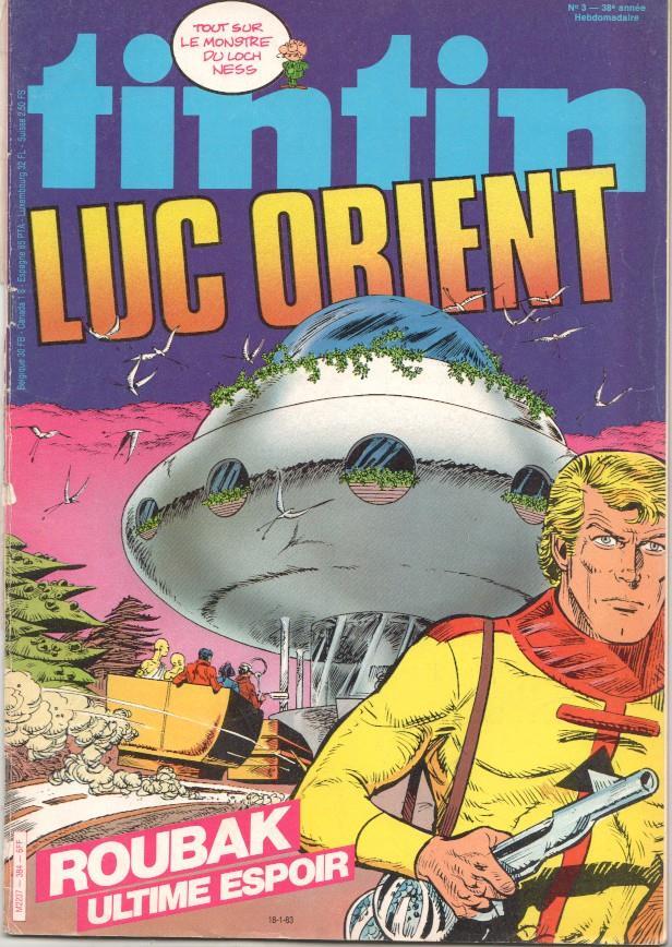 Revista Tintin num 03, año 38, 18/1/83: Luc Orient Roubak ultime espoir